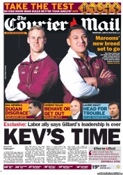 Courier Mail (Australia) Newspaper Front Page for 18 June 2013