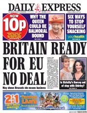 Daily Express () Newspaper Front Page for 10 October 2017