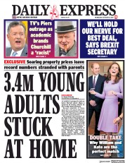 Daily Express () Newspaper Front Page for 10 October 2018