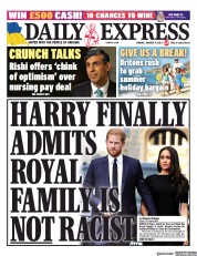 Daily Express () Newspaper Front Page for 10 January 2023