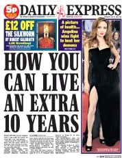 Daily Express () Newspaper Front Page for 10 July 2014