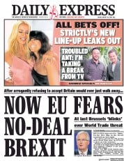 Daily Express () Newspaper Front Page for 10 August 2018