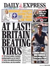 Daily Express () Newspaper Front Page for 10 August 2020
