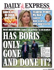 Daily Express () Newspaper Front Page for 11 October 2019