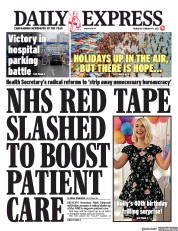 Daily Express () Newspaper Front Page for 11 February 2021