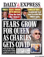 Daily Express () Newspaper Front Page for 11 February 2022
