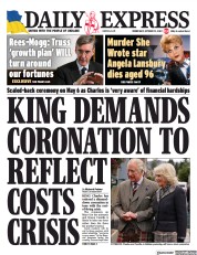 Daily Express () Newspaper Front Page for 12 October 2022