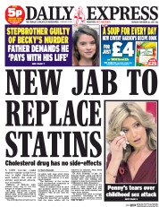 Daily Express () Newspaper Front Page for 12 November 2015