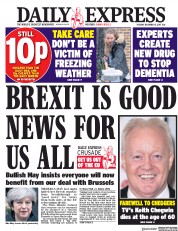 Daily Express () Newspaper Front Page for 12 December 2017