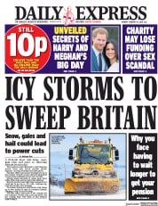 Daily Express () Newspaper Front Page for 12 February 2018