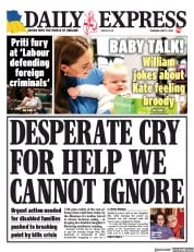 Daily Express () Newspaper Front Page for 12 May 2022