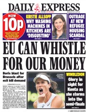 Daily Express () Newspaper Front Page for 12 July 2017
