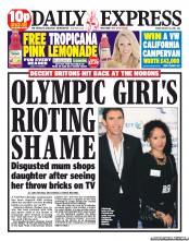 Daily Express () Newspaper Front Page for 12 August 2011