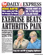 Daily Express () Newspaper Front Page for 13 November 2012