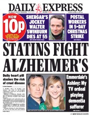 Daily Express () Newspaper Front Page for 13 December 2016