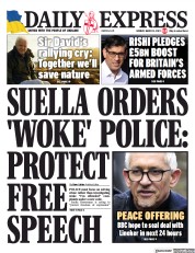 Daily Express () Newspaper Front Page for 13 March 2023