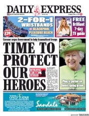 Daily Express () Newspaper Front Page for 13 April 2019
