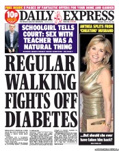Daily Express () Newspaper Front Page for 13 June 2013