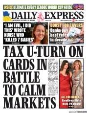 Daily Express () Newspaper Front Page for 14 October 2022