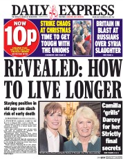 Daily Express () Newspaper Front Page for 14 December 2016