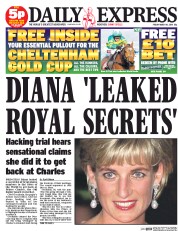 Daily Express () Newspaper Front Page for 14 March 2014