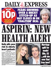 Daily Express () Newspaper Front Page for 14 June 2017