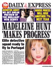 Daily Express () Newspaper Front Page for 14 August 2013