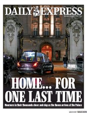 Daily Express () Newspaper Front Page for 14 September 2022