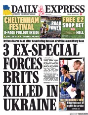 Daily Express () Newspaper Front Page for 15 March 2022