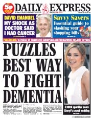Daily Express () Newspaper Front Page for 15 July 2014