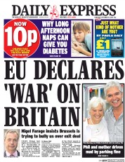 Daily Express () Newspaper Front Page for 15 September 2016