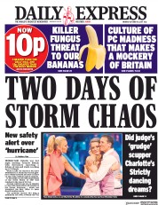 Daily Express () Newspaper Front Page for 16 October 2017