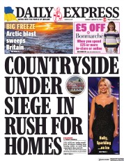 Daily Express () Newspaper Front Page for 16 January 2023