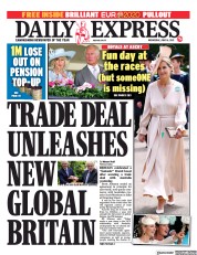 Daily Express () Newspaper Front Page for 16 June 2021