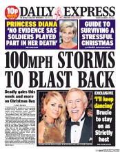 Daily Express () Newspaper Front Page for 17 December 2013