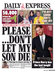Daily Express () Newspaper Front Page for 17 January 2020