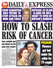 Daily Express () Newspaper Front Page for 17 March 2015