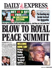 Daily Express () Newspaper Front Page for 17 March 2021