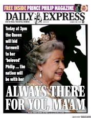 Daily Express () Newspaper Front Page for 17 April 2021