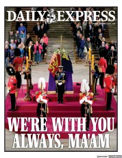 Daily Express () Newspaper Front Page for 17 September 2022
