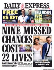 Daily Express () Newspaper Front Page for 18 June 2021