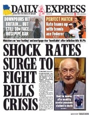 Daily Express () Newspaper Front Page for 18 August 2022