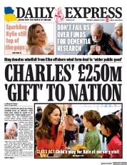 Daily Express () Newspaper Front Page for 19 January 2023