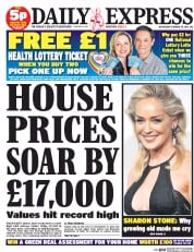 Daily Express () Newspaper Front Page for 19 February 2014