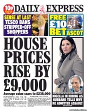 Daily Express () Newspaper Front Page for 19 June 2013