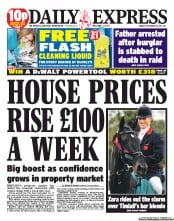 Daily Express () Newspaper Front Page for 19 September 2011