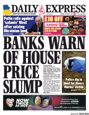 Daily Express () Newspaper Front Page for 1 October 2022