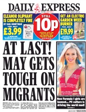 Daily Express () Newspaper Front Page for 1 February 2018
