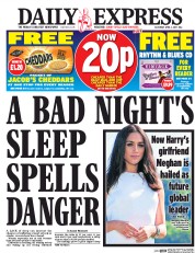 Daily Express () Newspaper Front Page for 1 April 2017
