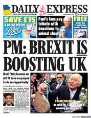 Daily Express () Newspaper Front Page for 1 April 2023